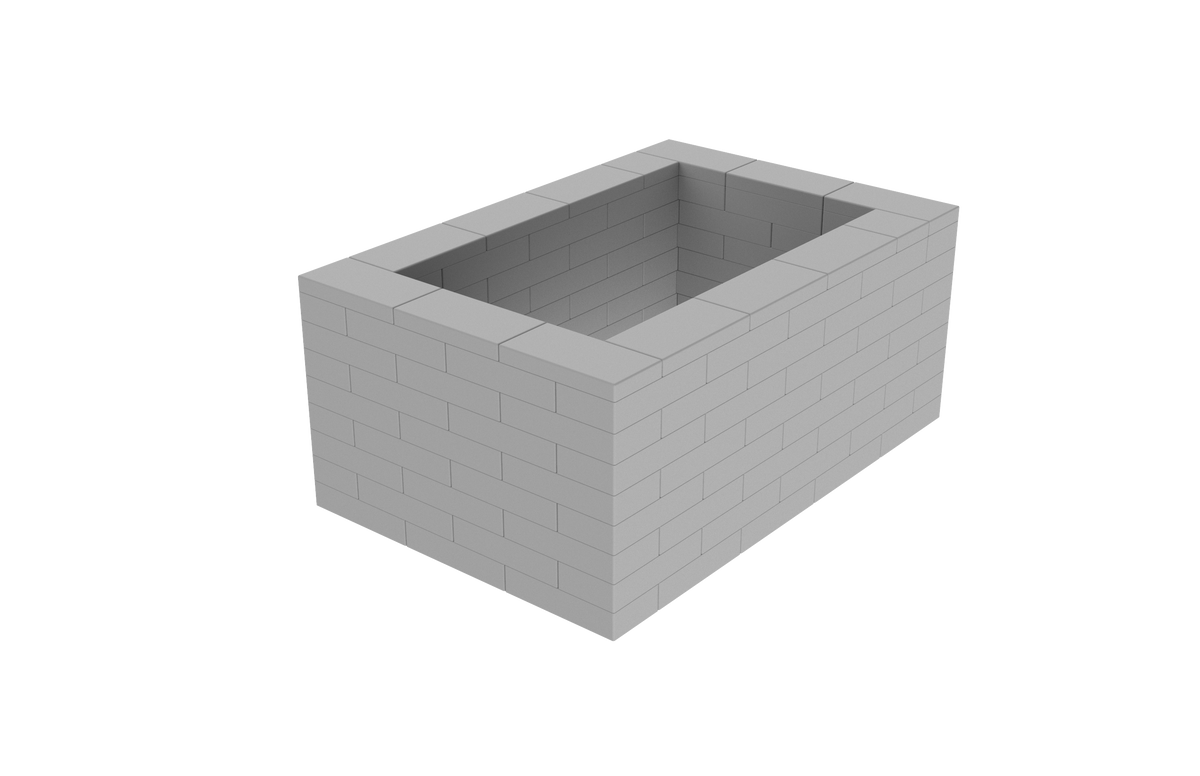 Polybrick Large Outdoor Planters & Raised Garden Beds - PolyBrick® Modular Kits