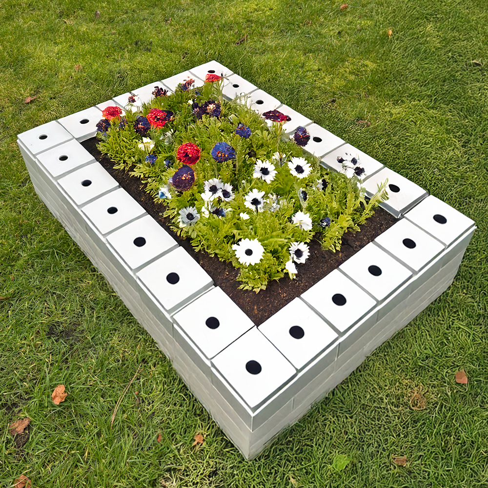 Large Outdoor Planters & Raised Garden Beds - PolyBrick® Modular Kits