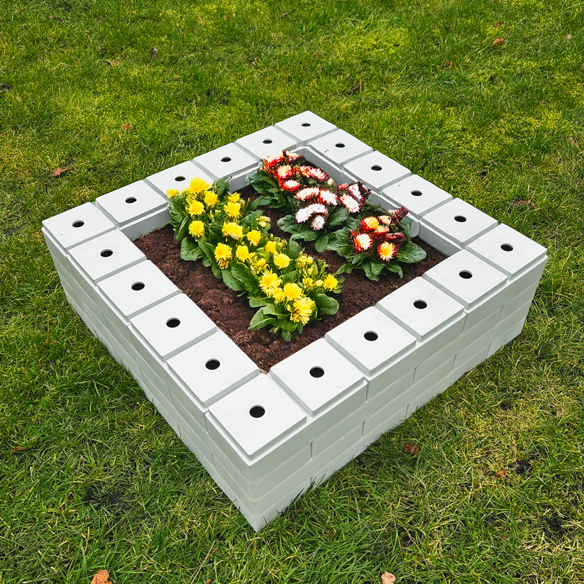 Polybrick Large Outdoor Planters & Raised Garden Beds - PolyBrick® Modular Kits